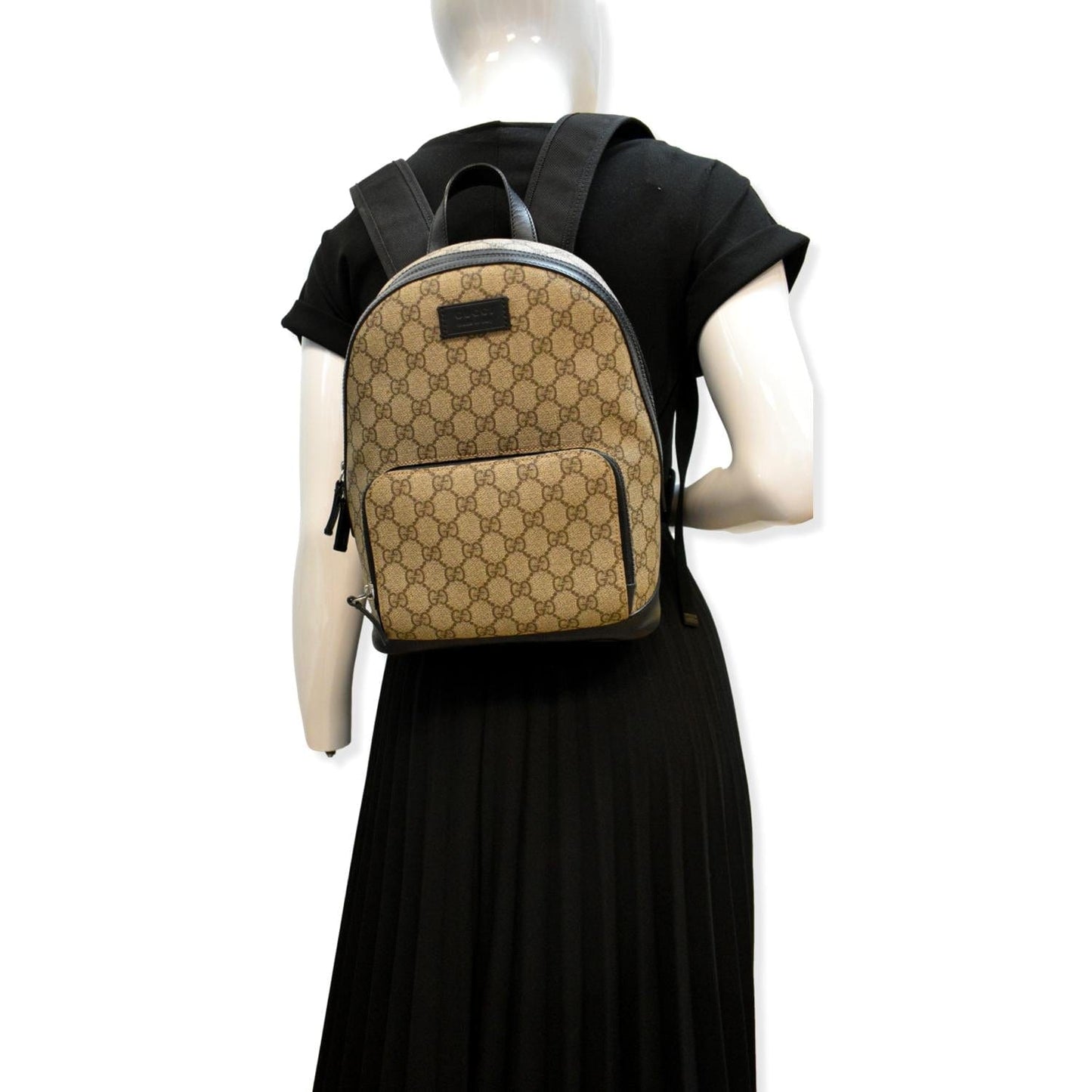 GUCCI Eden Small GG Monogram Supreme Backpack Beige 429020