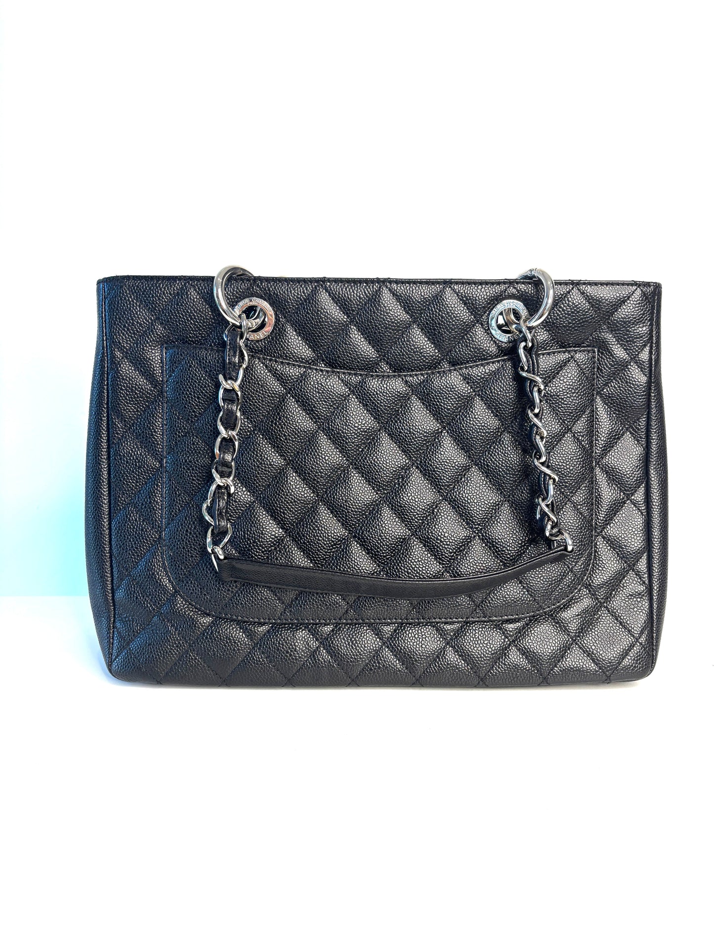 Chanel Black Caviar Large GST Shopping Shoulder Bag