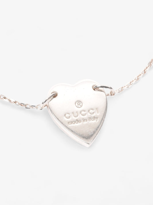 Gucci Heart Bracelet Silver Silver Sterling 17