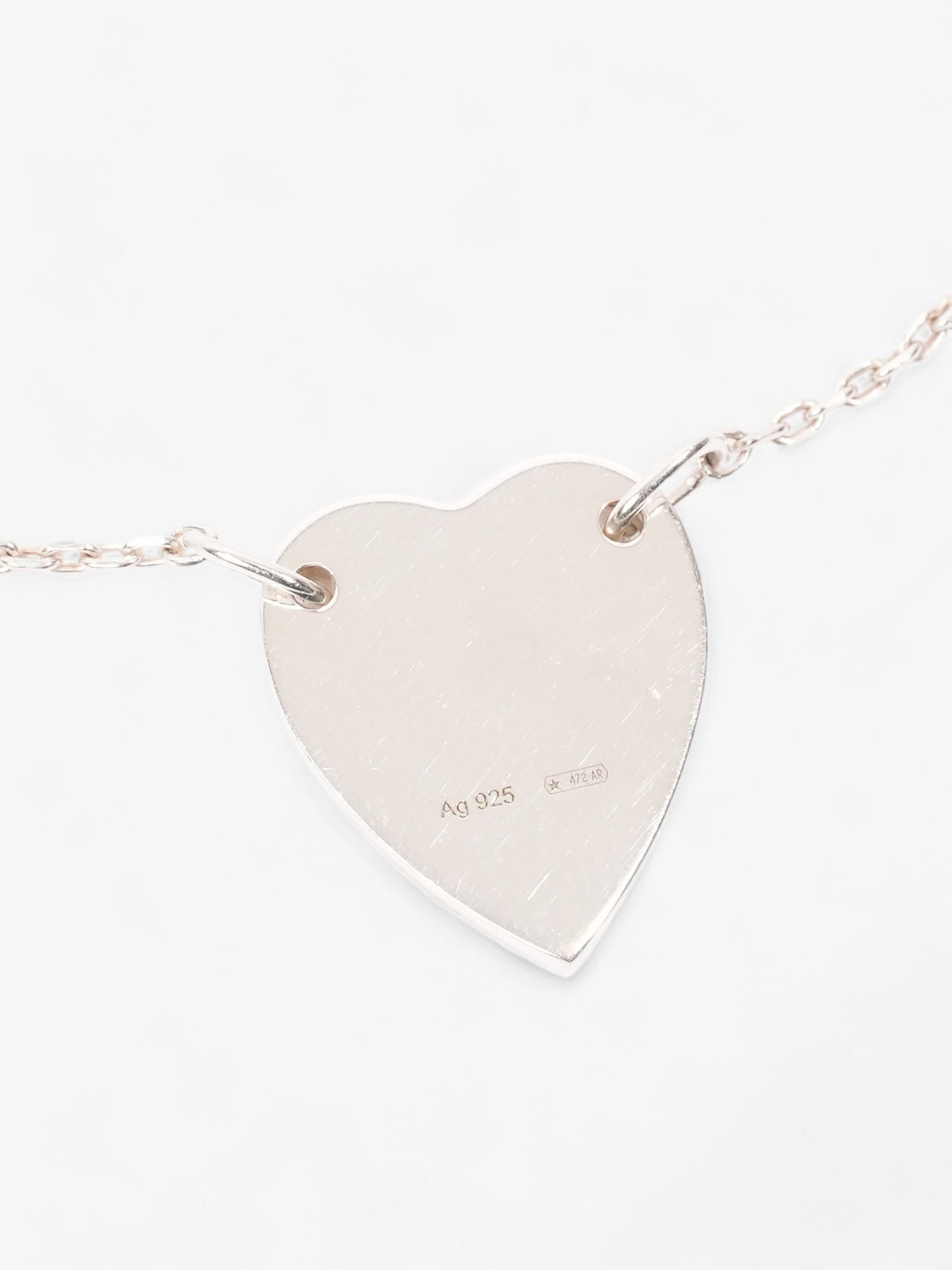 Gucci Heart Bracelet Silver Silver Sterling 17