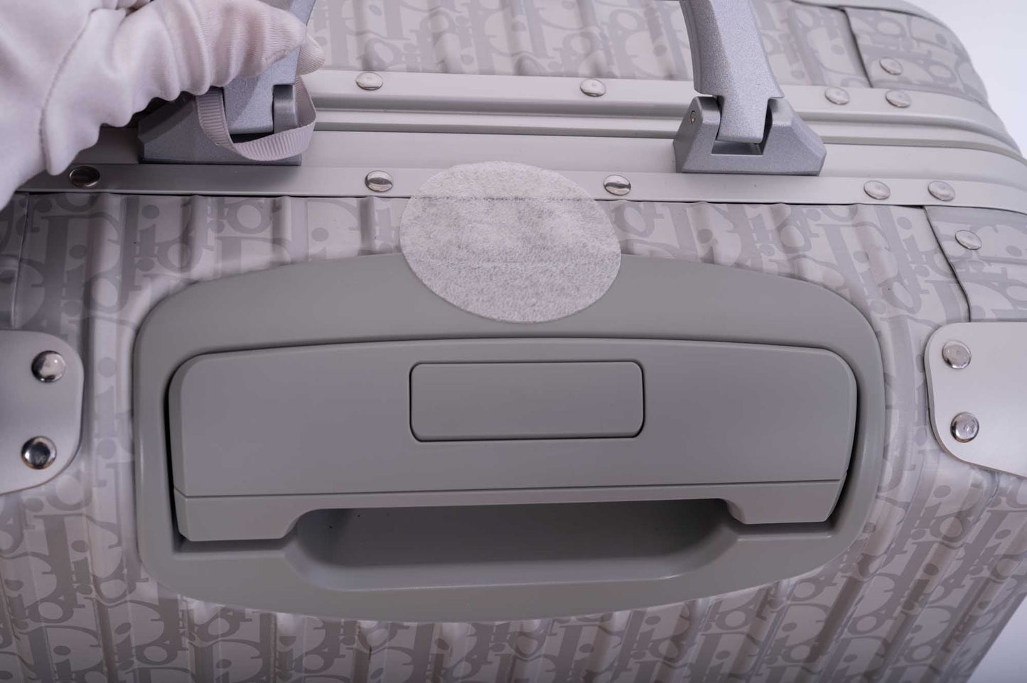 DIOR X RIMOWA Aluminum Gradient Carry-On Suitcase