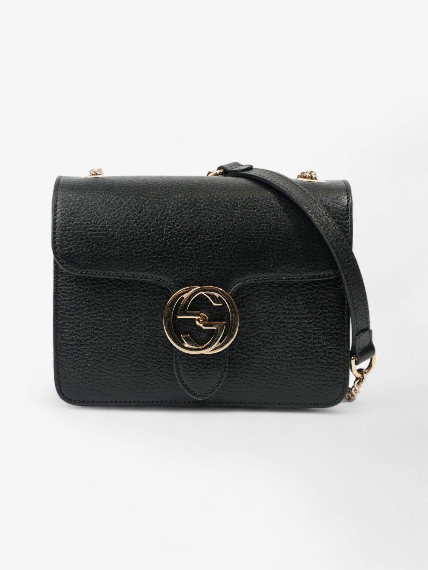 Gucci Interlocking Bag Black Leather