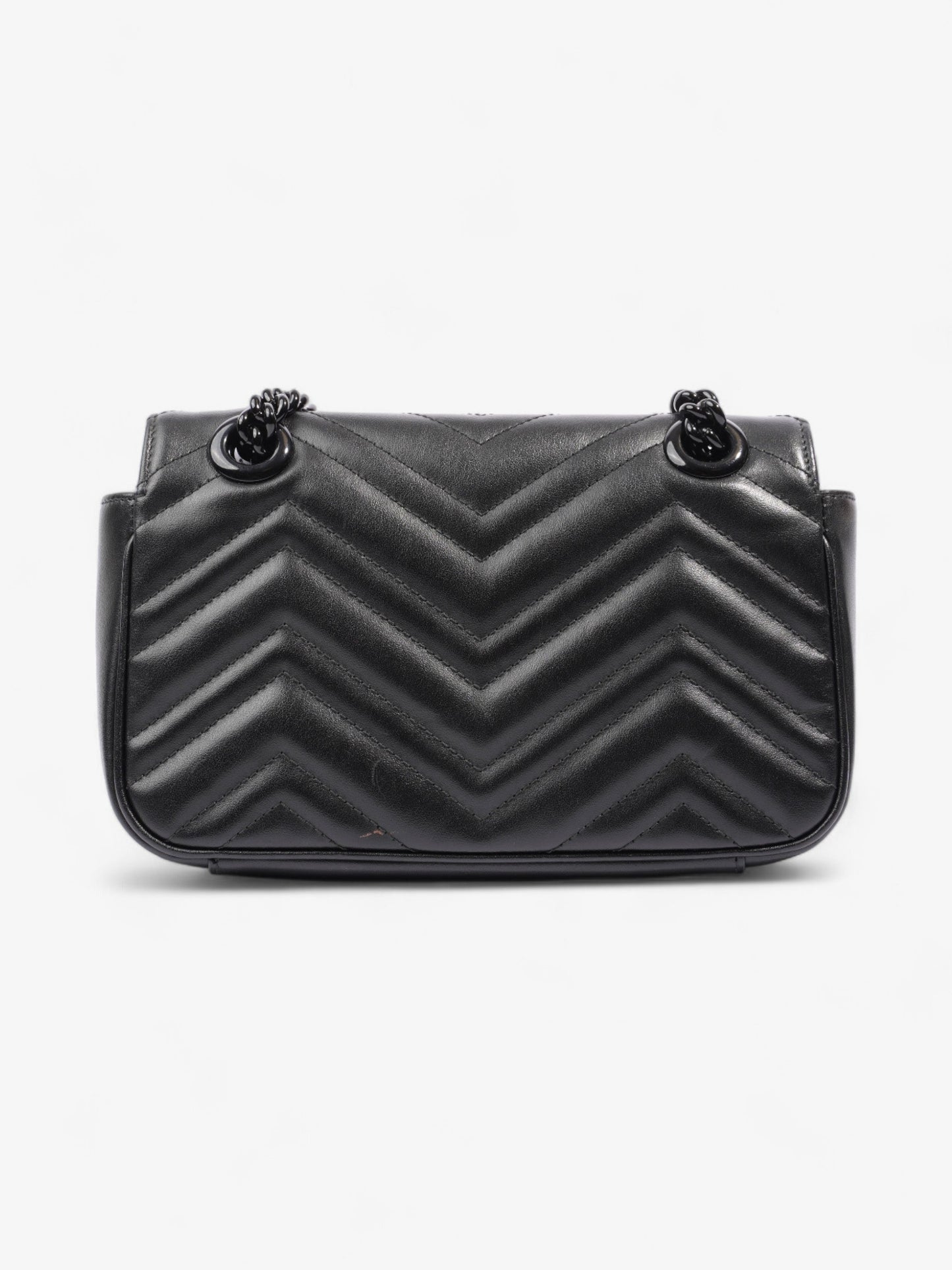 Gucci GG Marmont Black Matelasse Leather Mini
