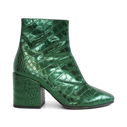 Dries Van Noten Metallic Ankle Boots - Women's 38
