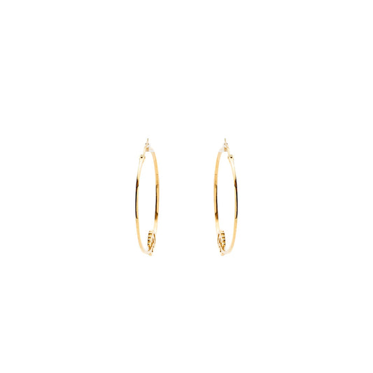 Gucci GG Logo Large Running Hoop Earrings 18K Yellow Gold/Diamonds