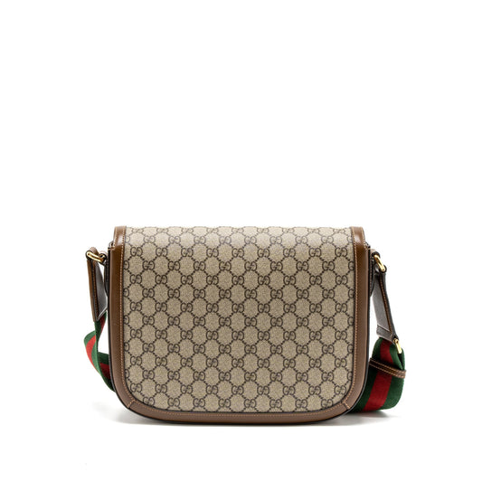 Gucci Horsebit 1955 Shoulder Bag GG Supreme Canvas Beige/Ebony