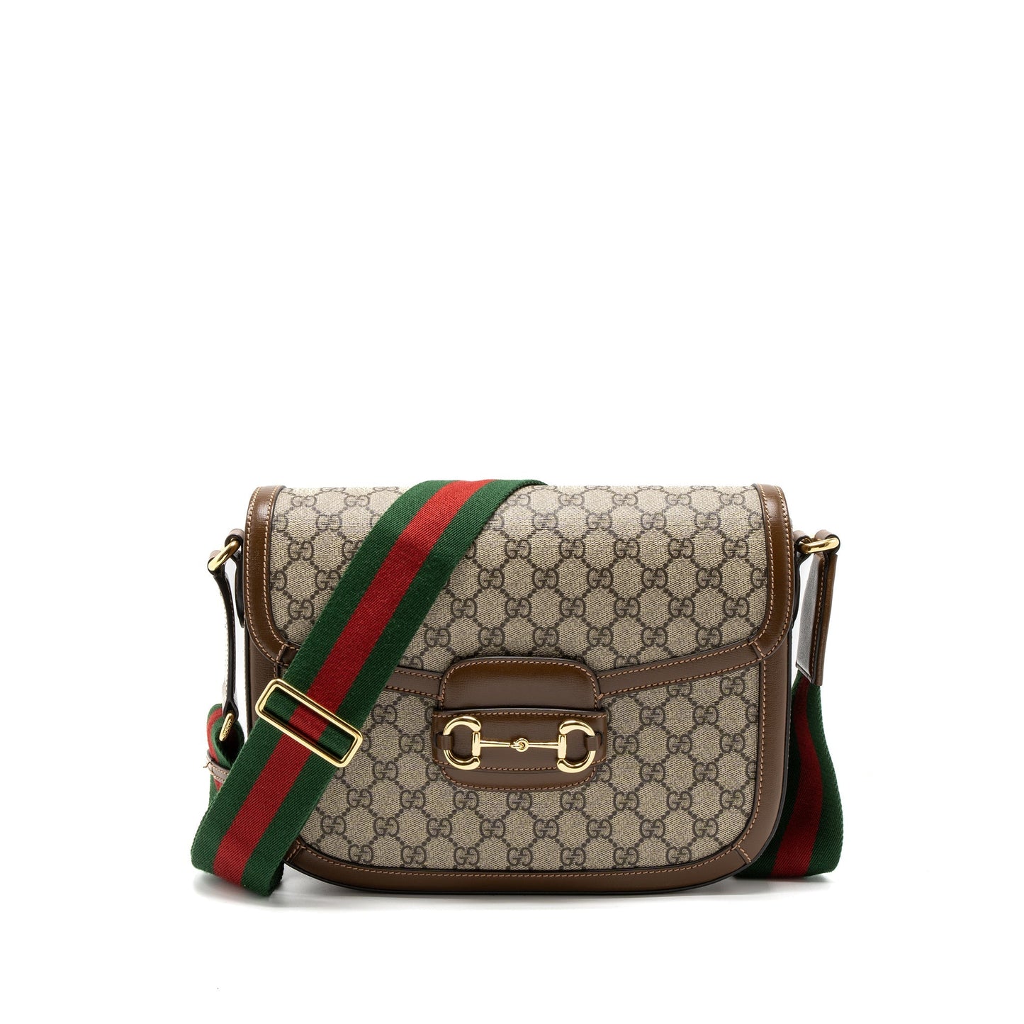Gucci Horsebit 1955 Shoulder Bag GG Supreme Canvas Beige/Ebony