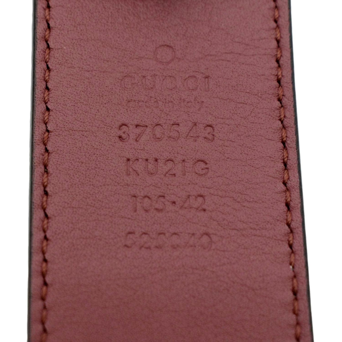 GUCCI Floral GG Monogram Canvas Belt Beige 370543