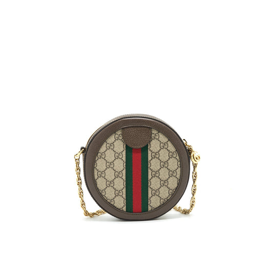 GUCCI Ophidia Mini GG Round Shoulder Bag