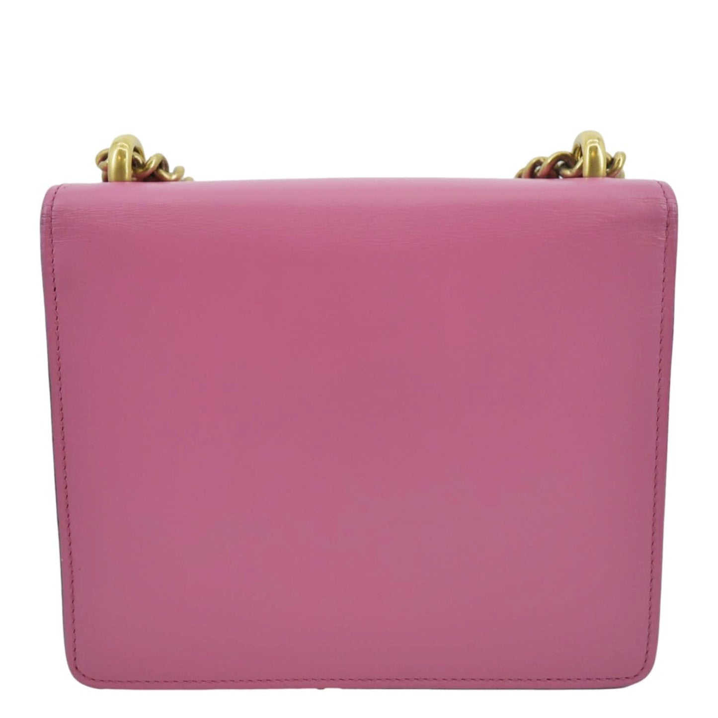 GUCCI GG Interlocking Leather Chain Shoulder Bag Pink 431384