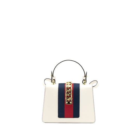 Gucci Mini Sylvia Top Handle Bag White
