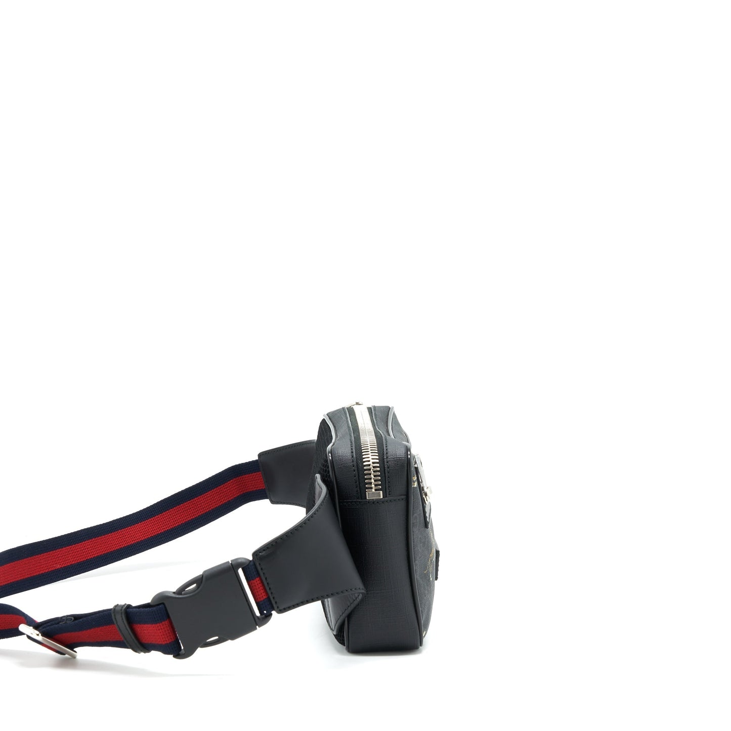 Gucci GG SUPREME/ TIGER BELT BAG BLACK SHW