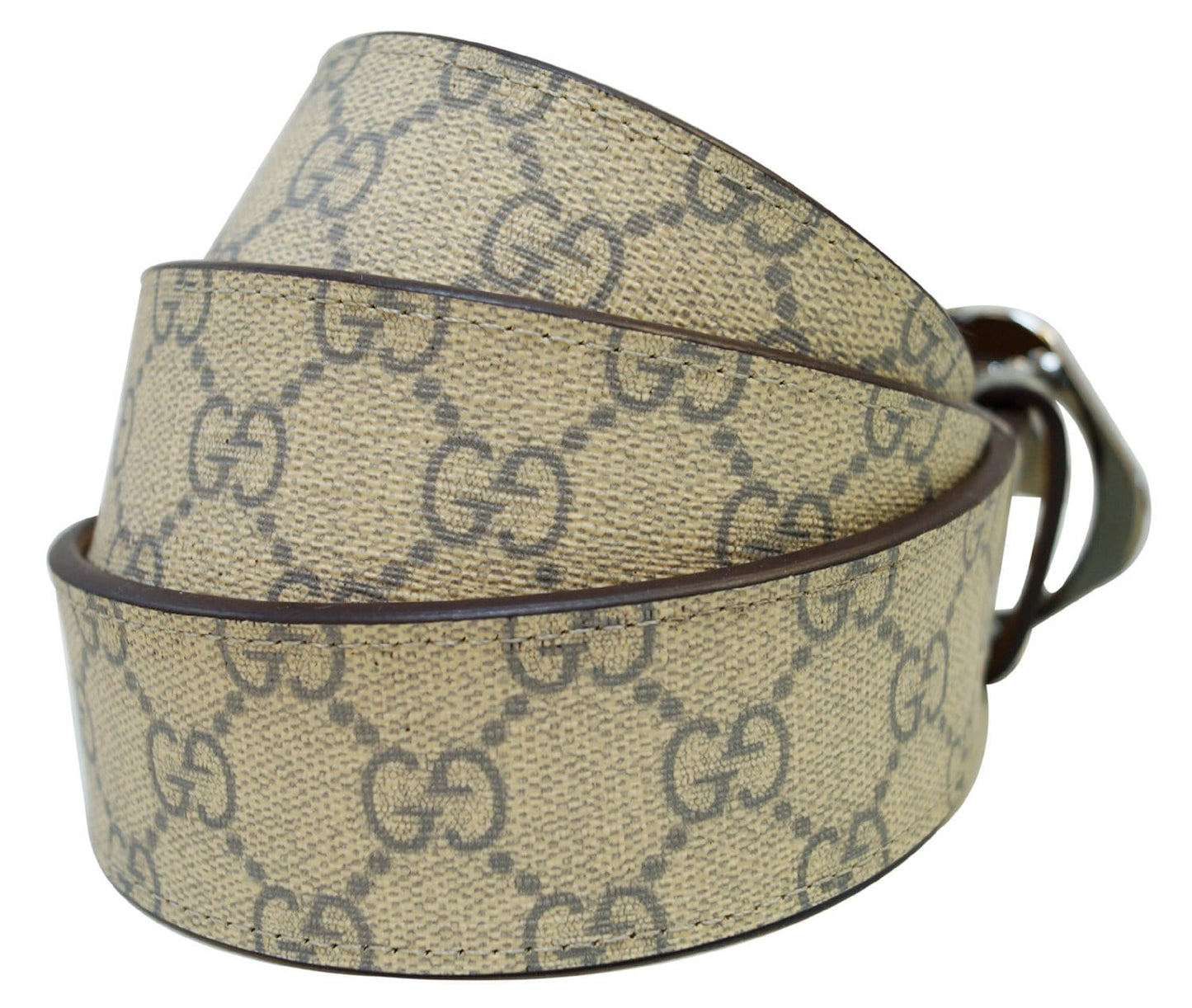 Gucci GG Canavs Interlocking G with Square Buckle Belt Size 42