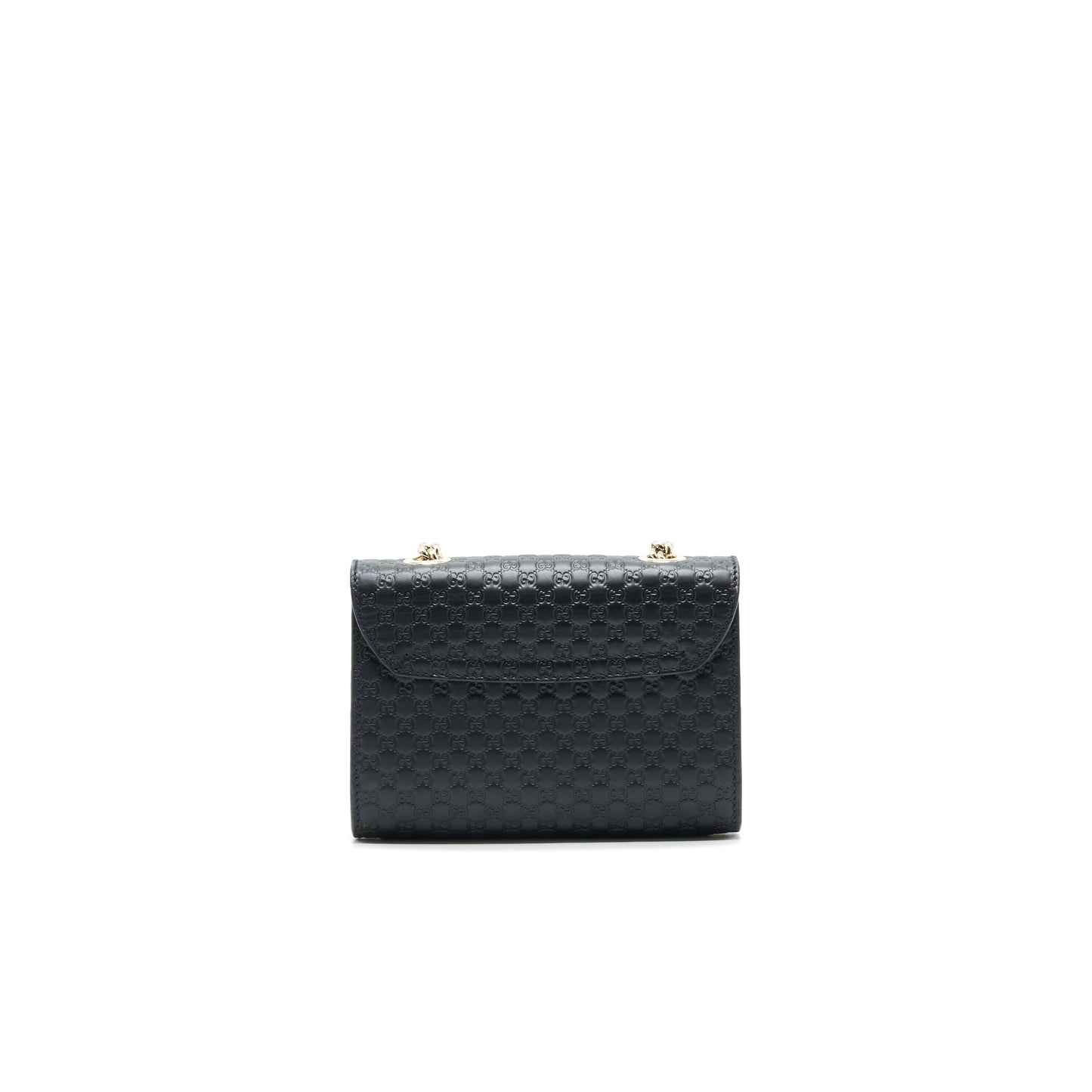 Gucci Emily Guccissima Mini Leather Shoulder Bag Black