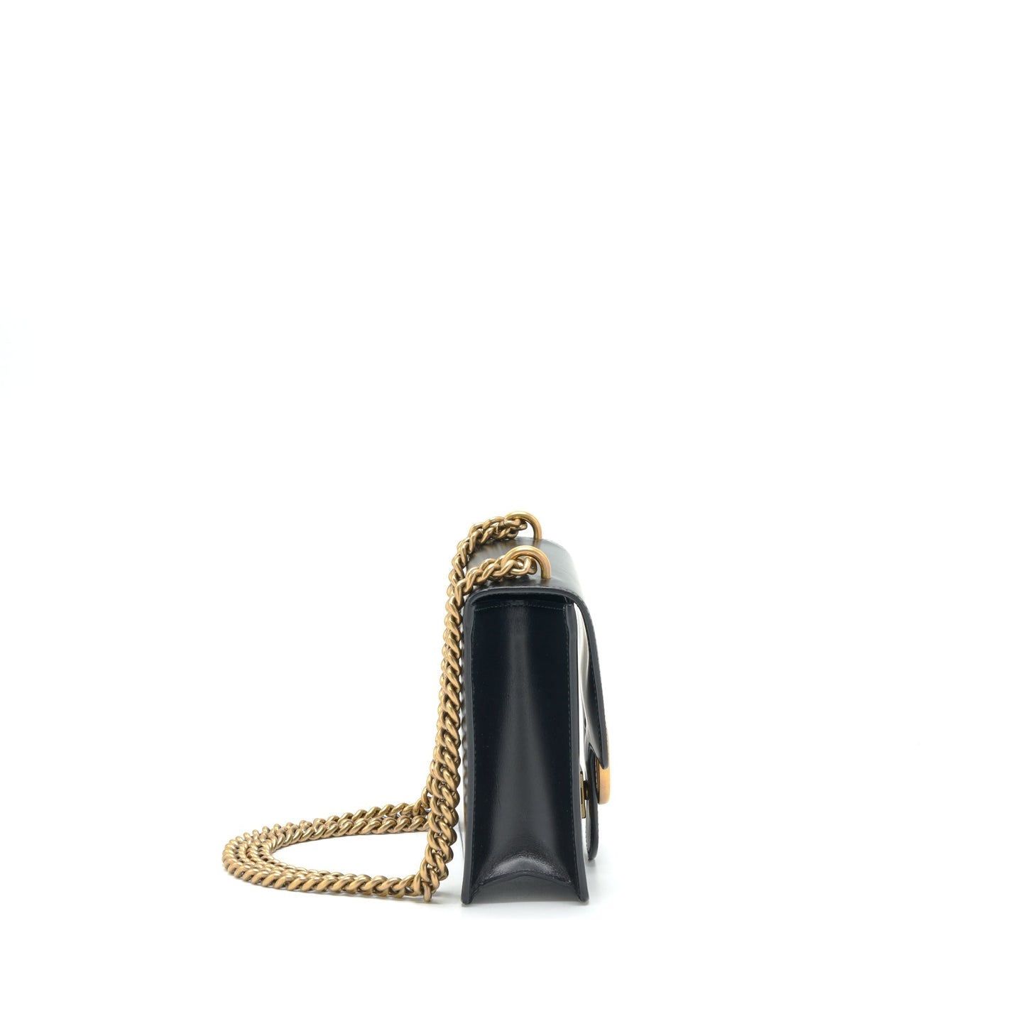 Gucci GG Flap Bag Box Calfskin Black