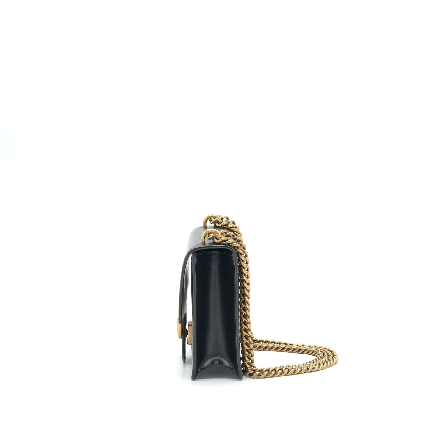 Gucci GG Flap Bag Box Calfskin Black