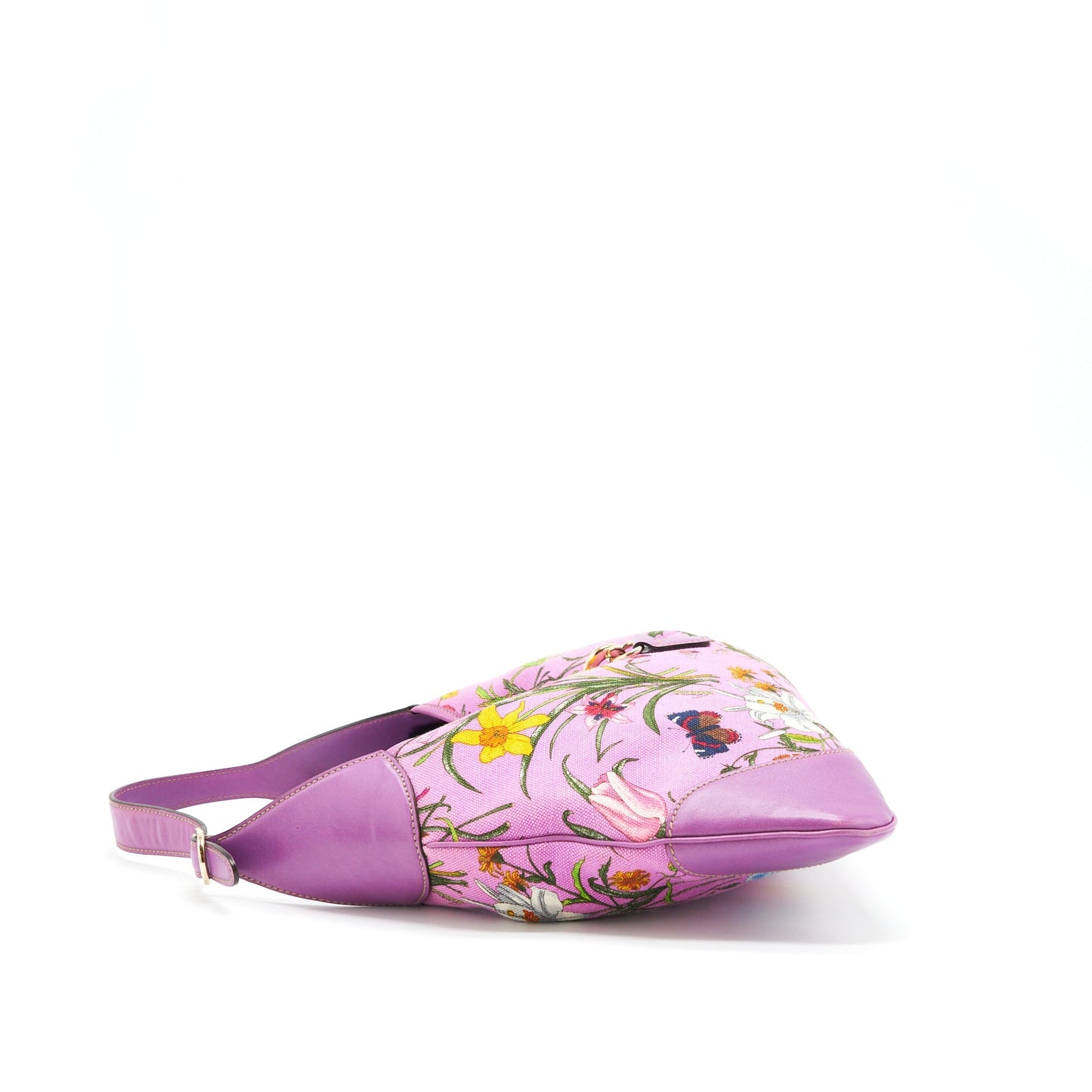 Gucci Flora Jackie Bag Canvas And Leather Multicolour