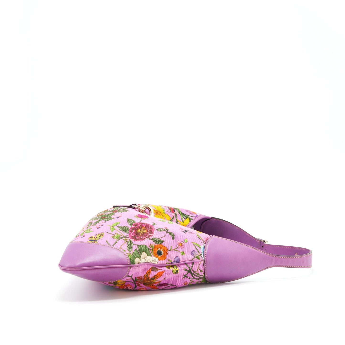 Gucci Flora Jackie Bag Canvas And Leather Multicolour