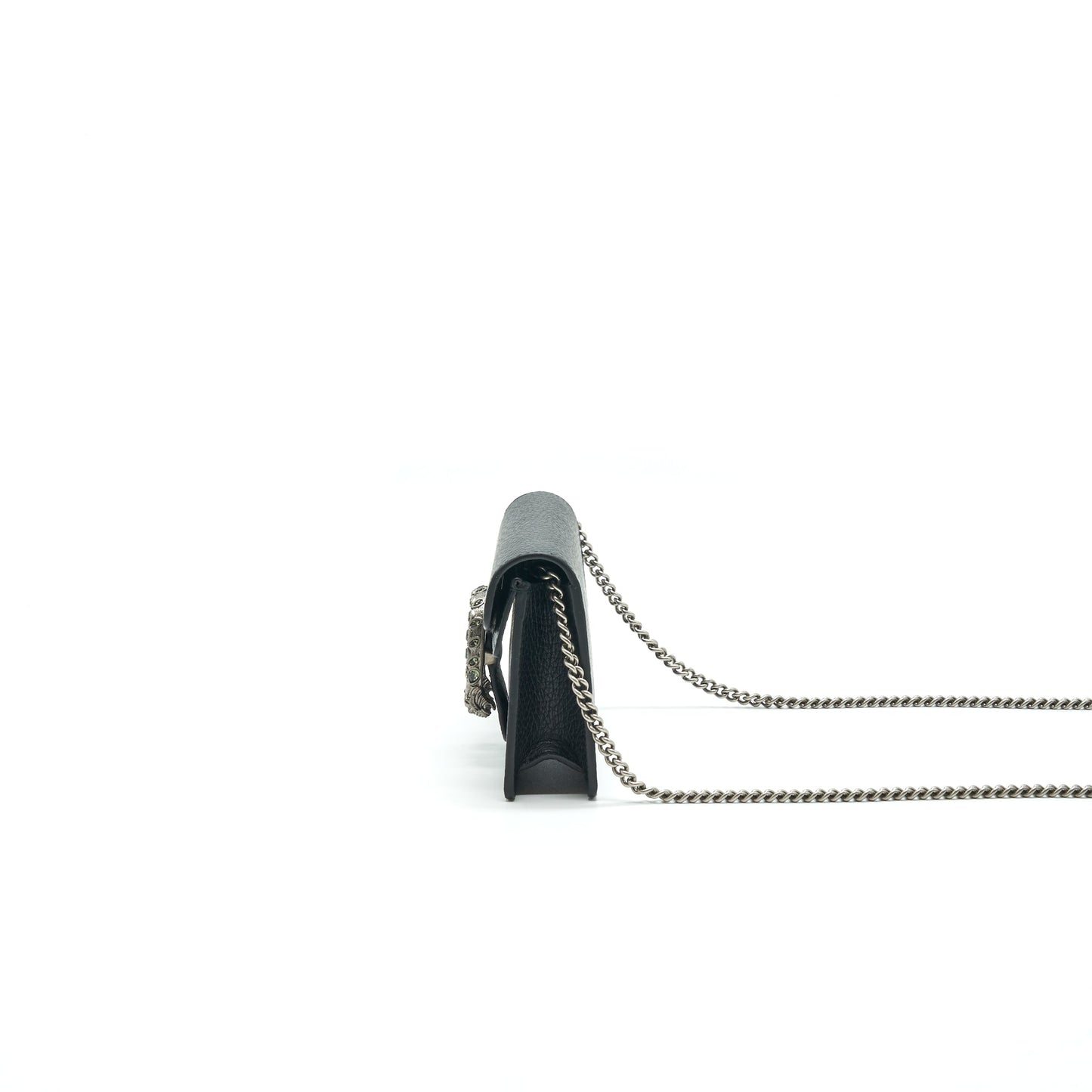 Gucci Dionysus Leather Super Mini Bag Black