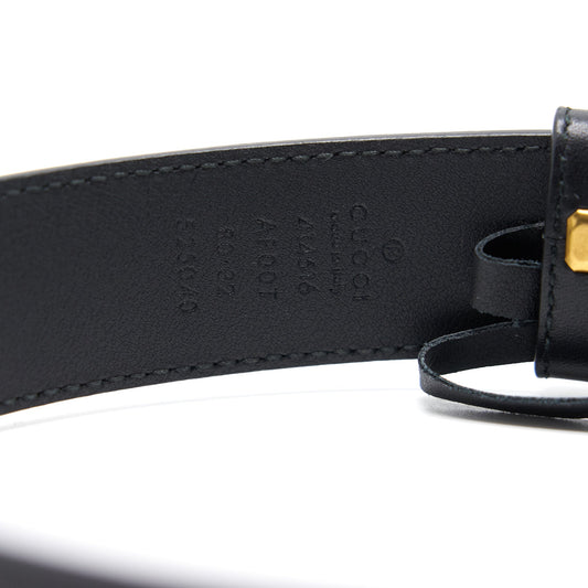 Gucci Leather Belt with Double G buckle
