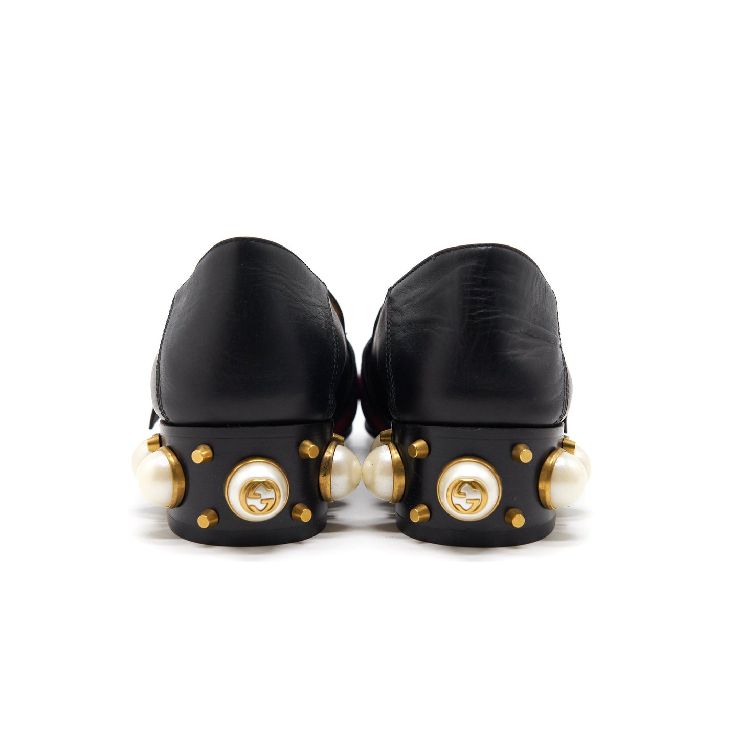 Gucci Leather Mini Heel Loafer Size 35.5