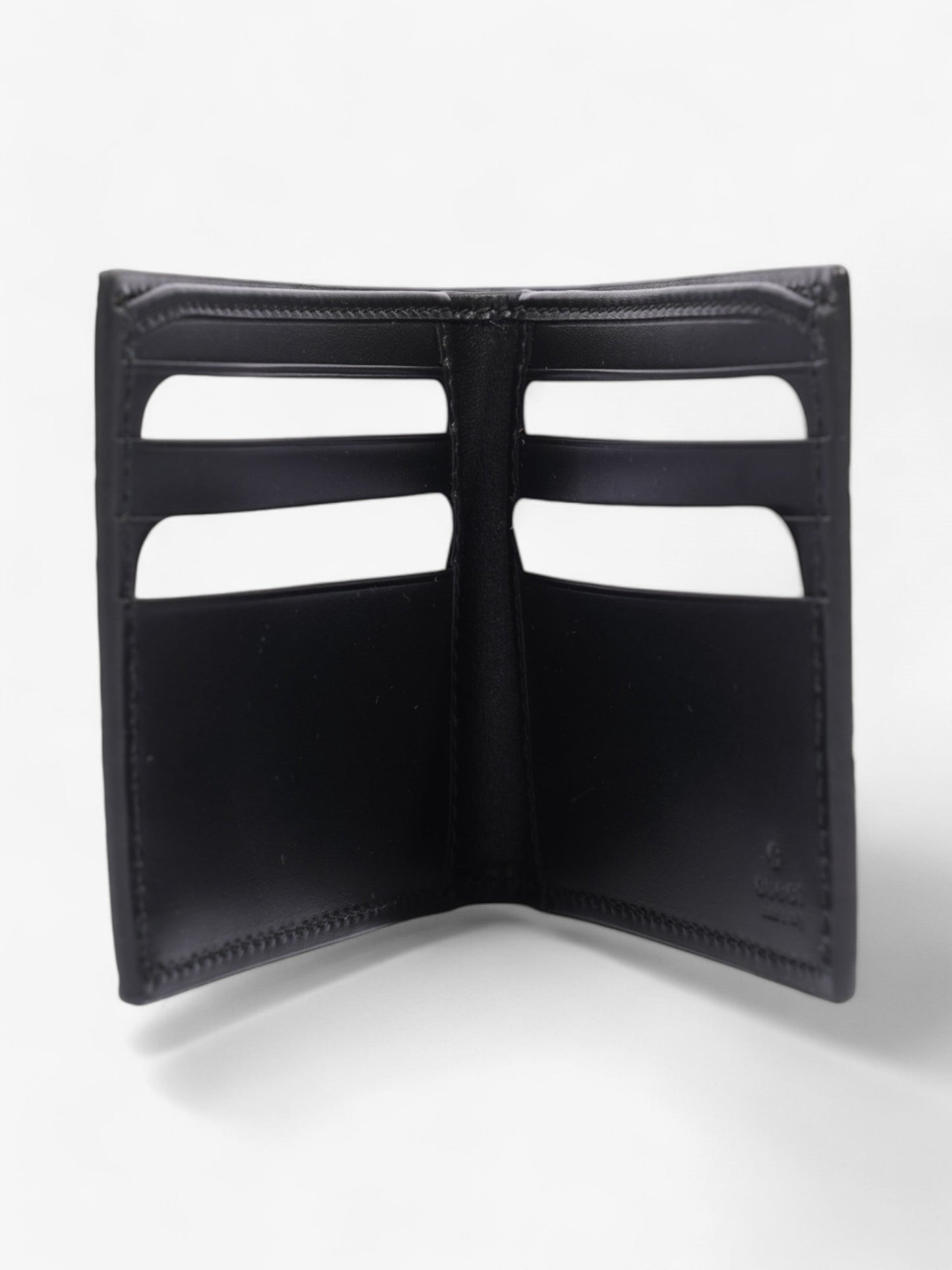 Gucci GG Embellished Wallet Black Leather