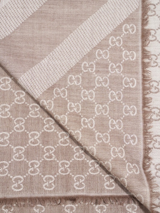 Gucci GG Guccissima Scarf GG Supreme / Beige Wool