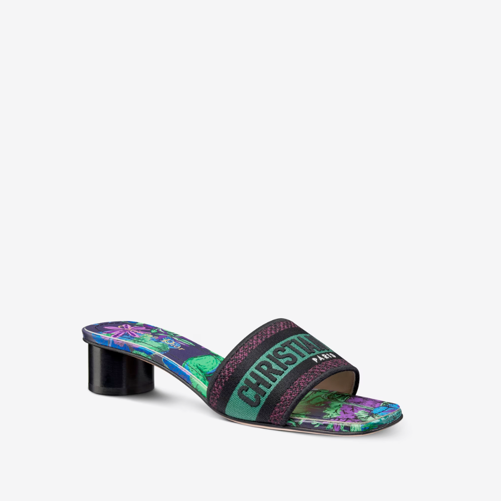 Dway Heeled Slide Multicolor - Designer Slides & Sandals for Women