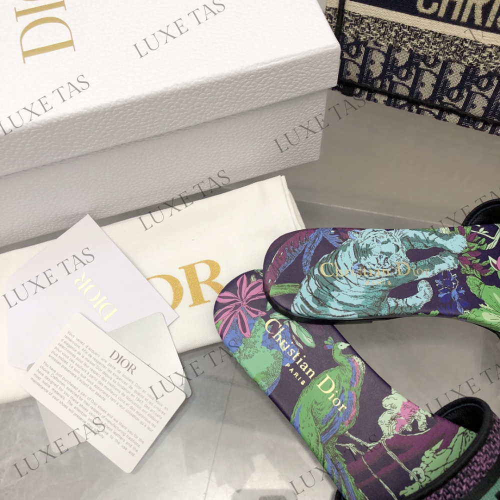 Dway Heeled Slide Multicolor - Designer Slides & Sandals for Women