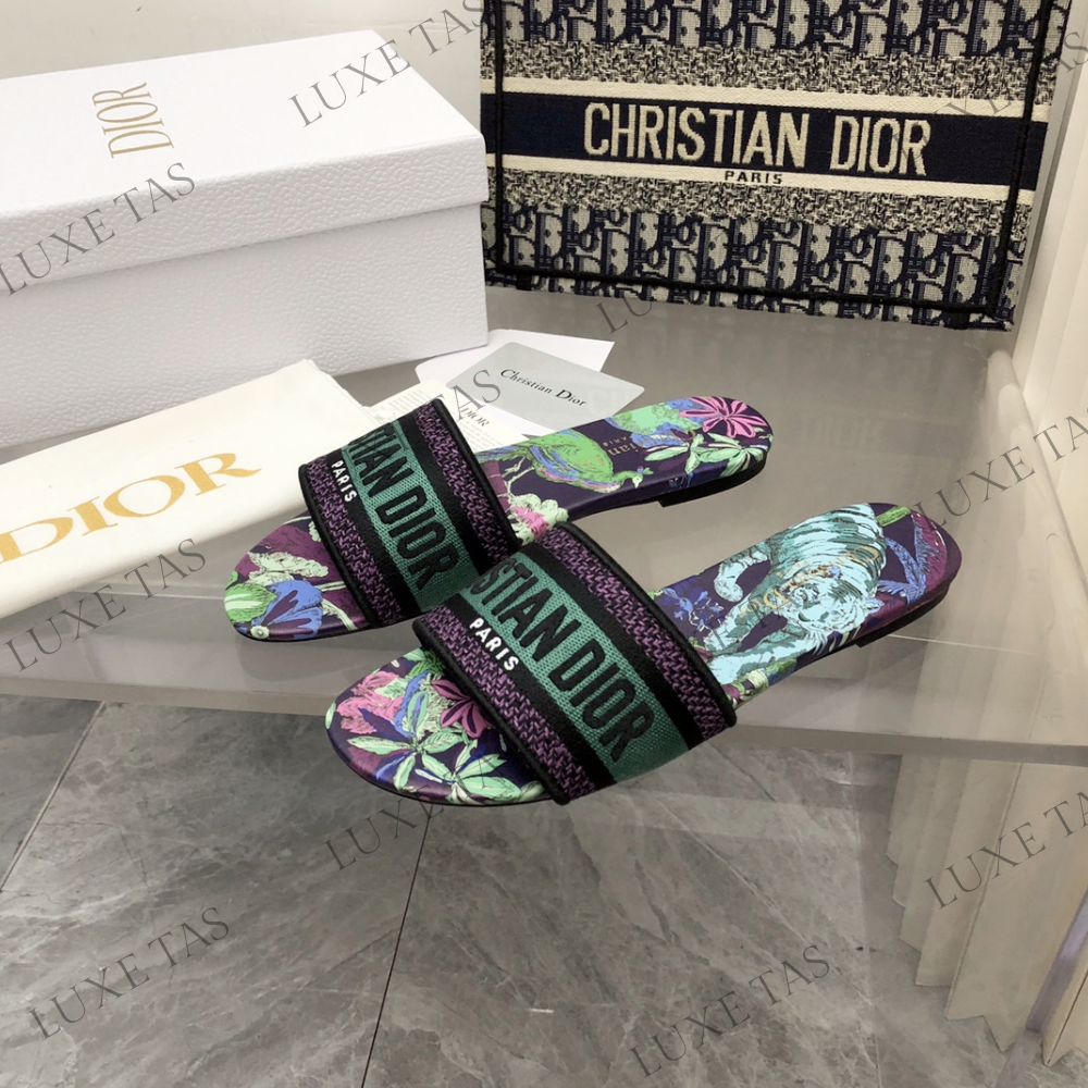 Dway Heeled Slide Multicolor - Designer Slides & Sandals for Women
