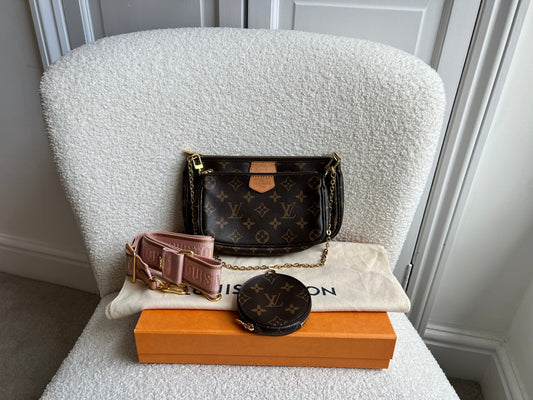 Louis Vuitton Multi Pochette Accessoires Rose Chiaro (RRP £2030)