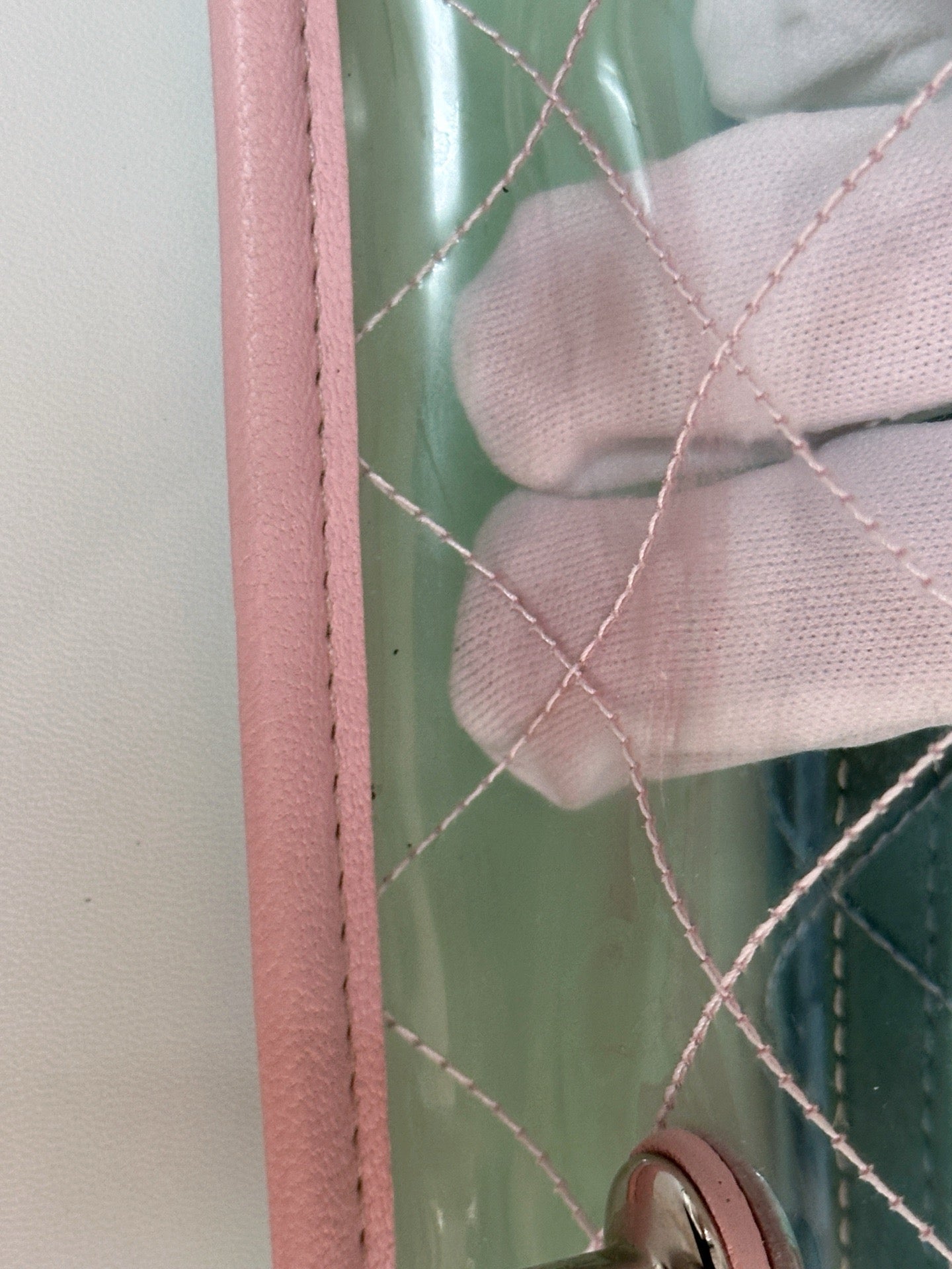 Chanel Coco Splash PVC Medium Flap Bag Pink/Blue/Green Holo card 2569