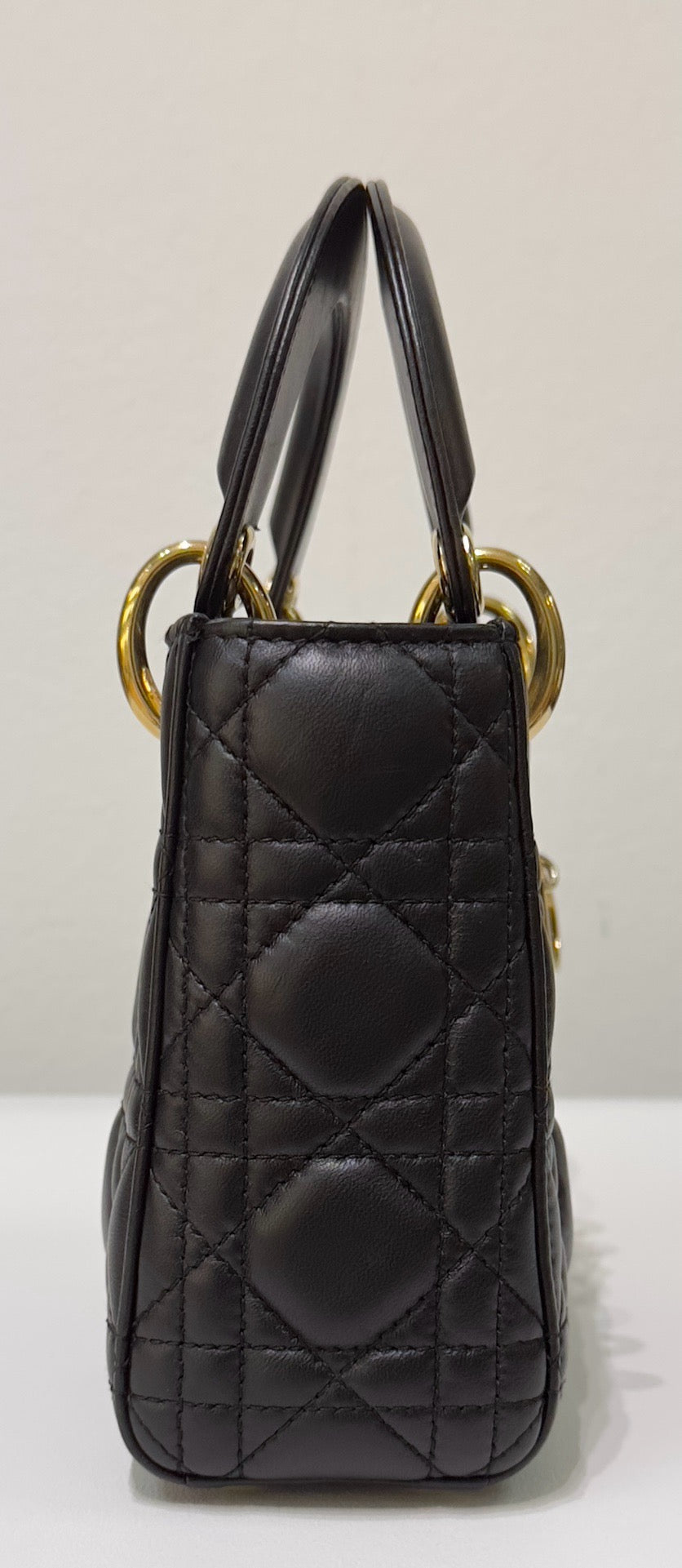 Christian Dior Mini Lambskin Cannage Lady Dior Black