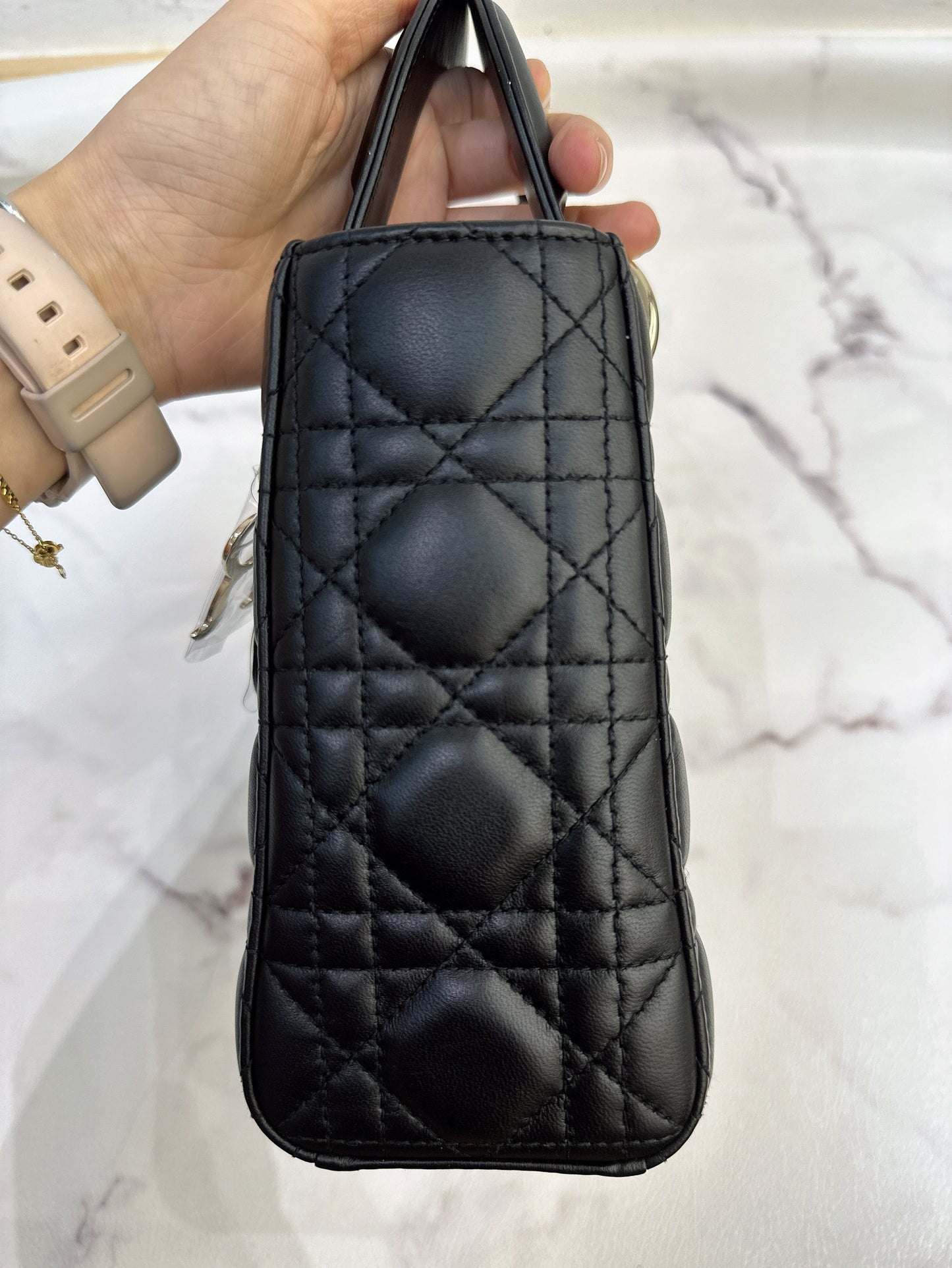 Small Lady Dior My ABCDior Bag Black Cannage Lambskin