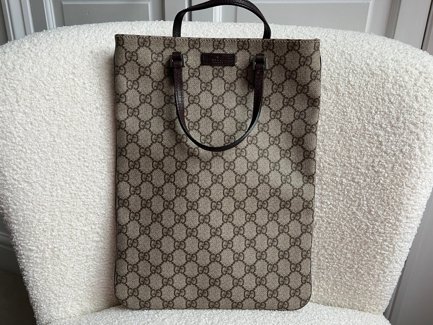 Gucci GG Canvas Vertical Flat Tote Bag