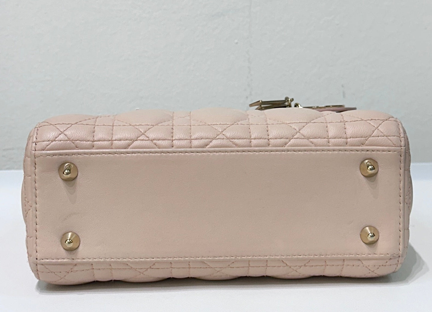 Small Lady Dior My ABC Dior Cannage Lambskin Pink