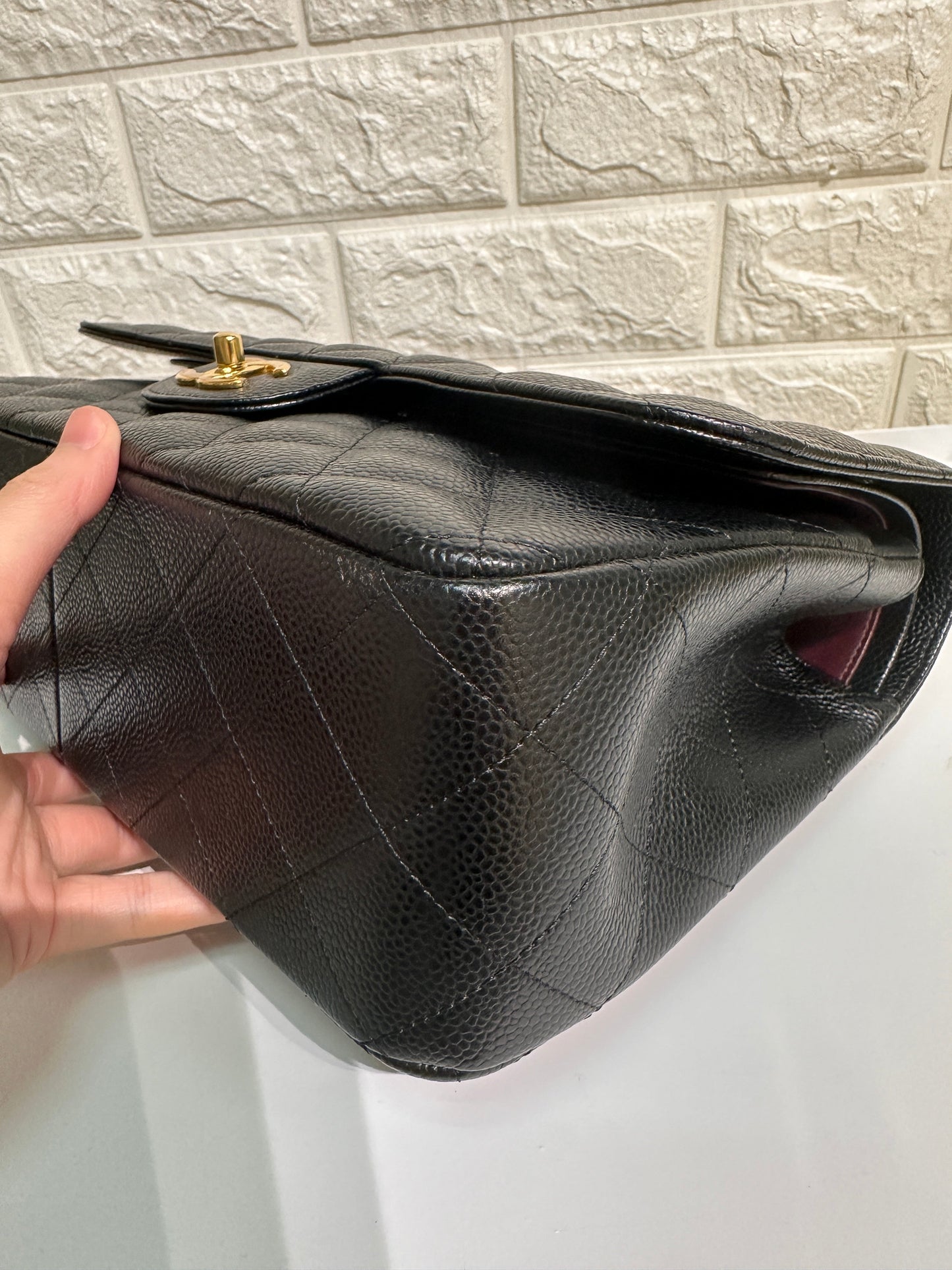 Chanel Jumbo Classic Double Flap Bag Black Caviar GHW