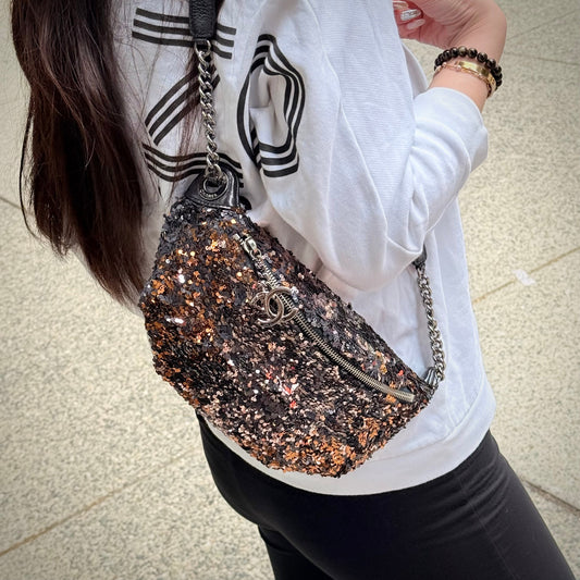 Chanel Metallic Belt Me Up Waist Bag