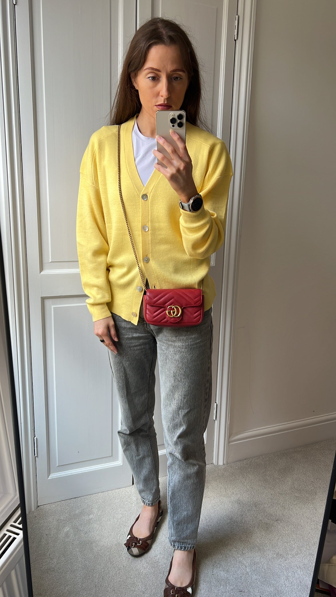 Gucci GG Hibiscus Red Marmont Super Mini Shoulder Bag (RRP £1080)