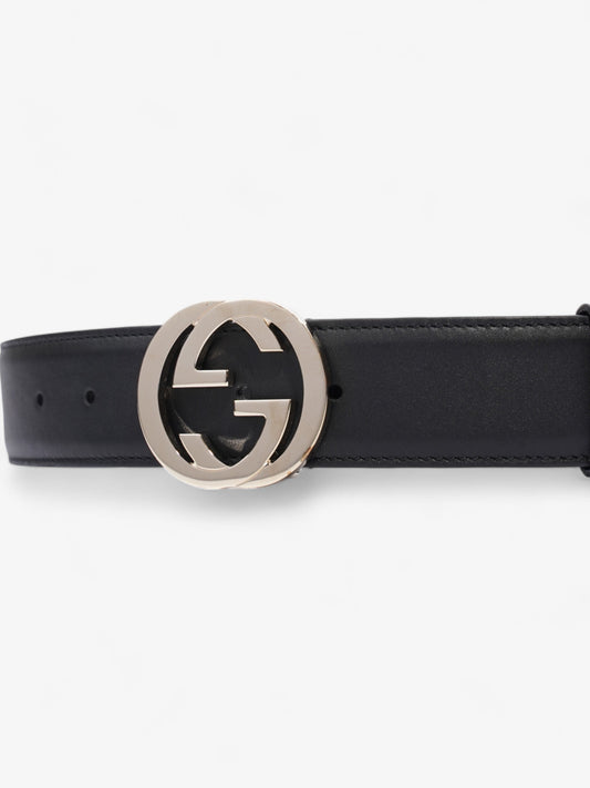 Gucci Interlocking G Belt Black / Gold Leather 70cm / 28"