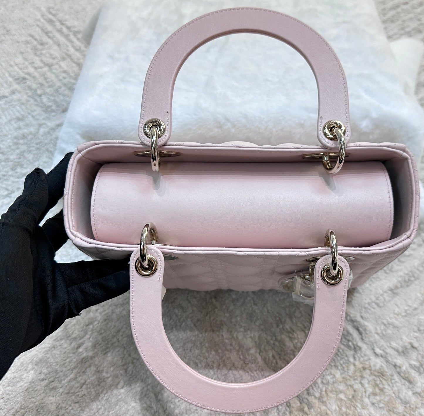 My Lady Medium Lady Dior Bag Pink Cannage Lambskin Flap Bag