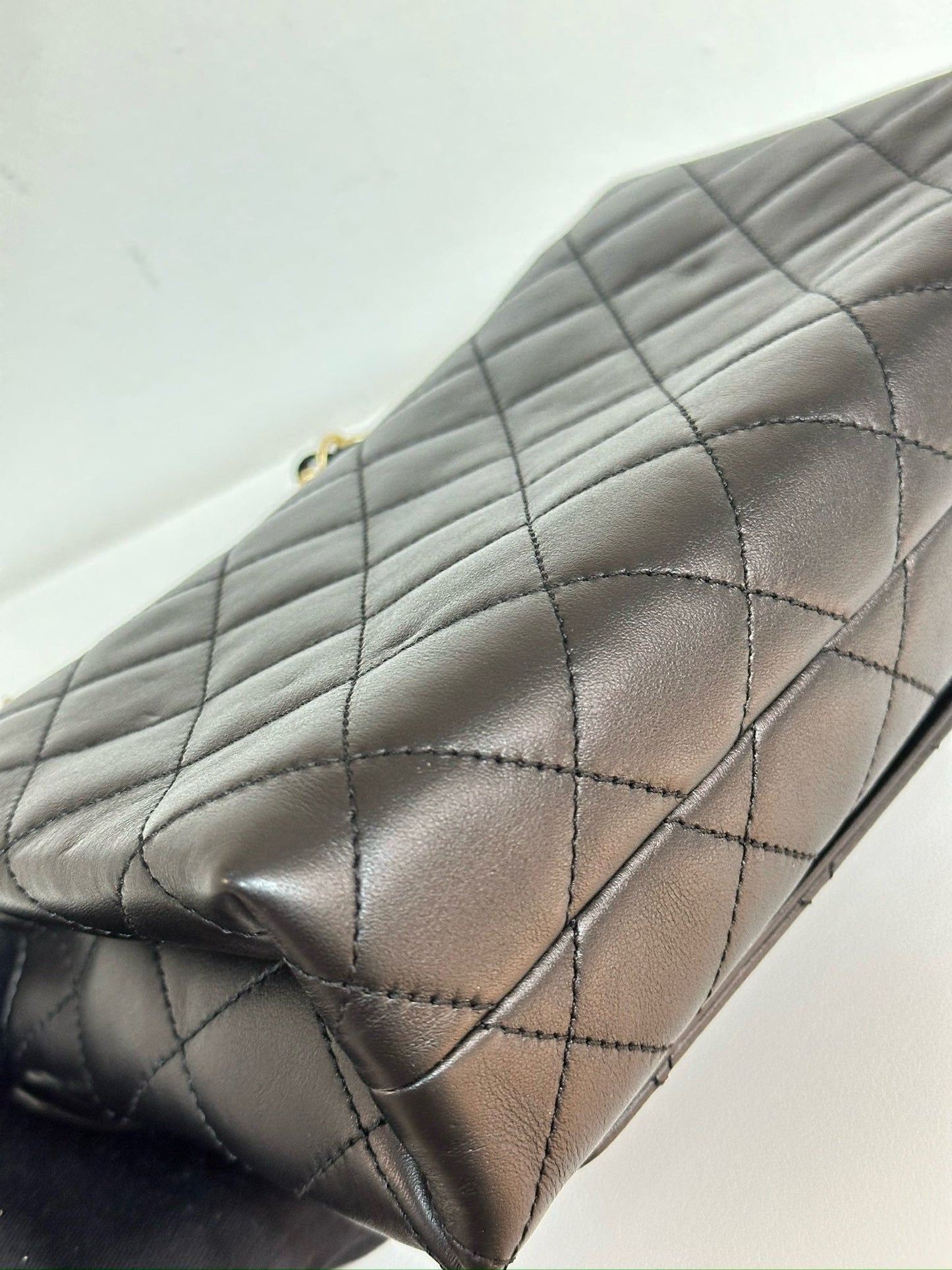 Chanel Calfskin Quilted Small Enchained Flap Black 2955 holo card
