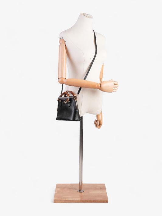 Gucci Diana Bamboo Black / Brown Leather Mini