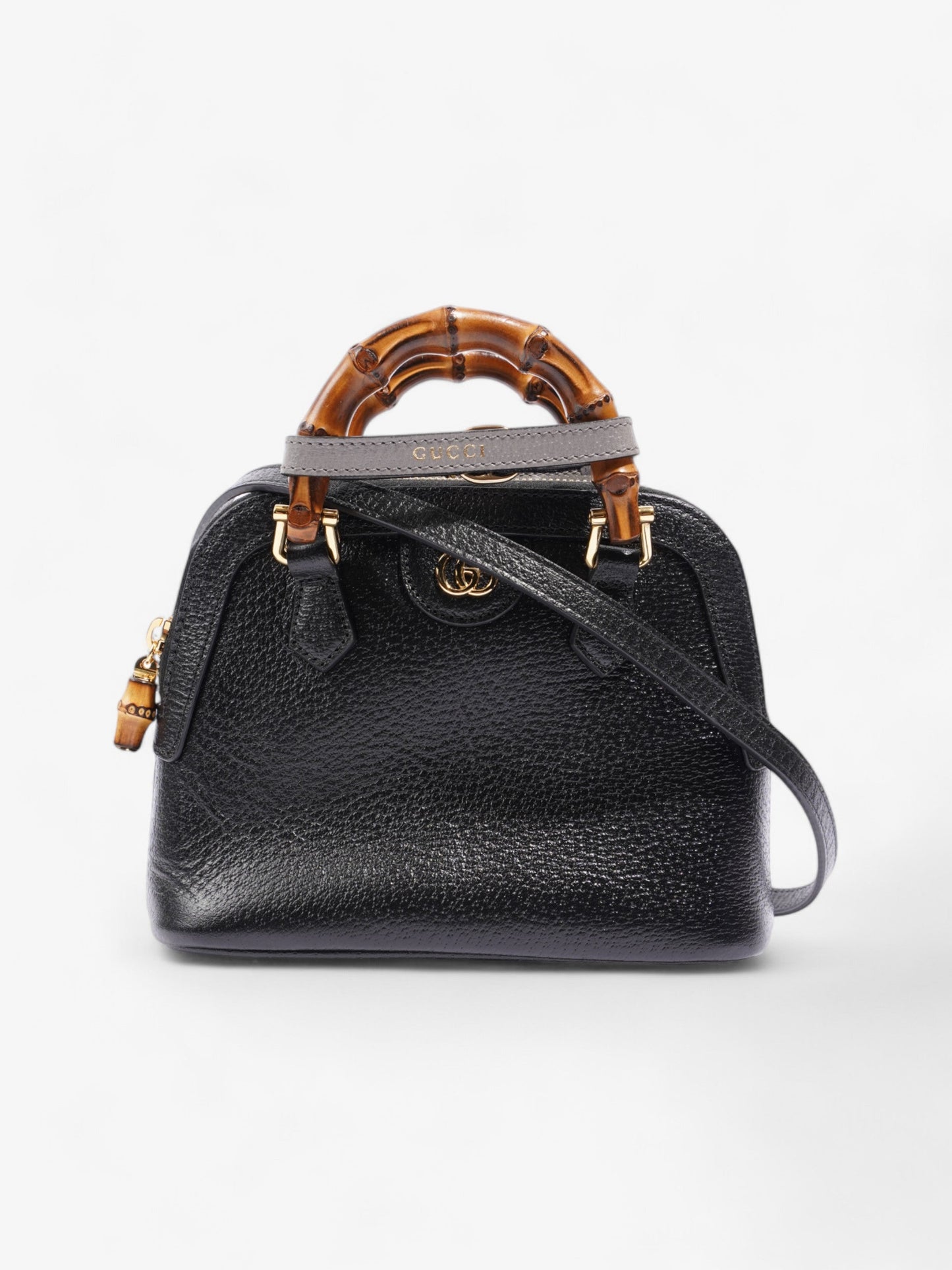 Gucci Diana Bamboo Black / Brown Leather Mini