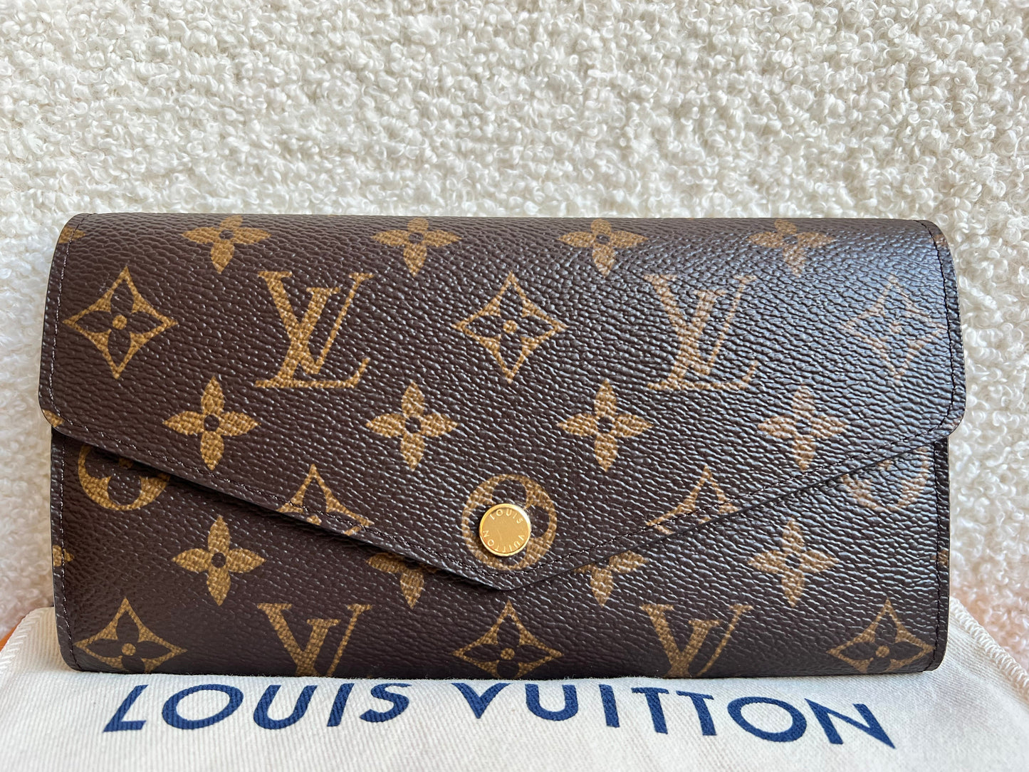 Louis Vuitton Sarah Wallet in Monogram and Brown  (RRP £490)