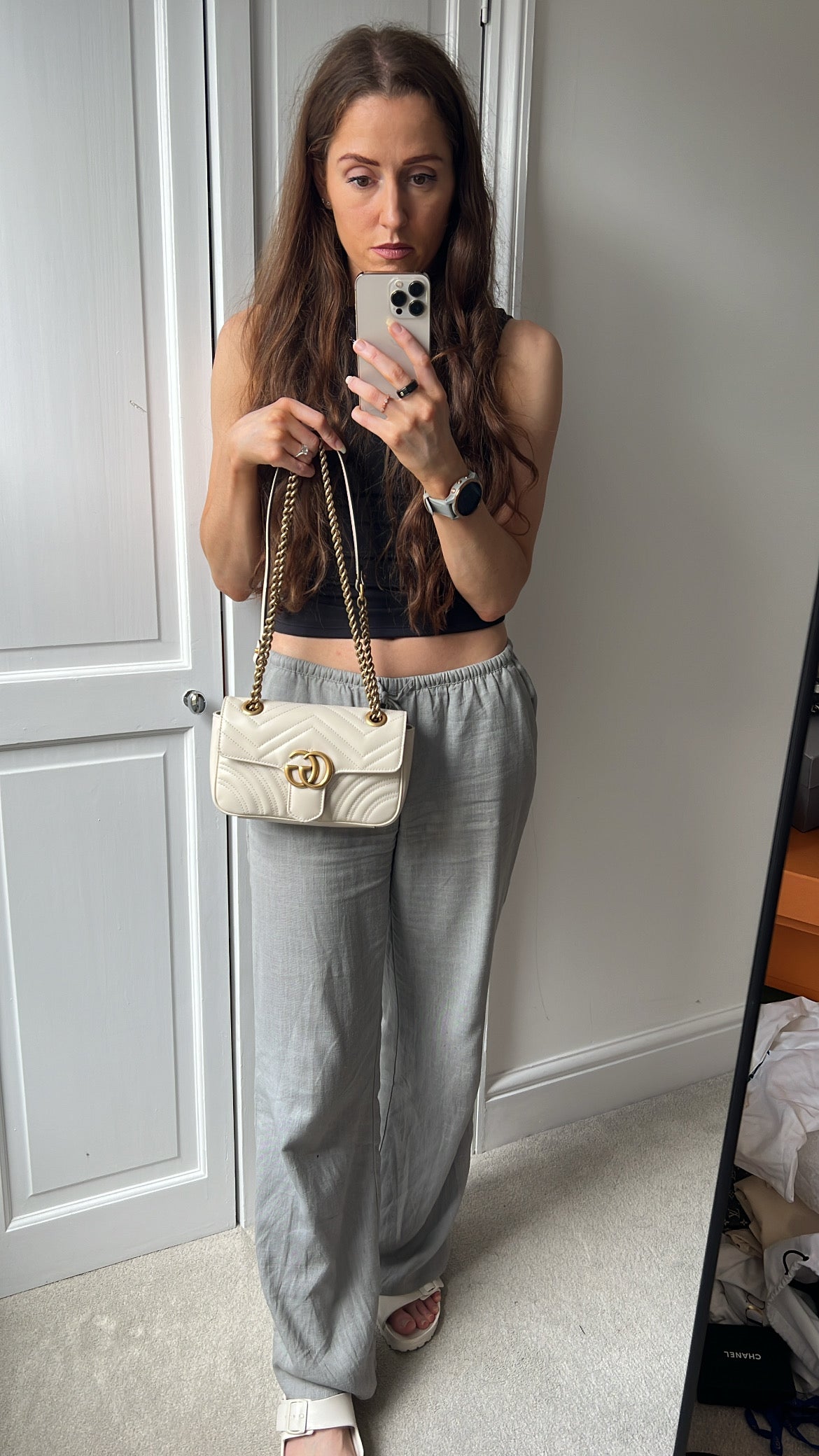 Gucci GG White Marmont Mini Shoulder Bag (RRP £1,890)
