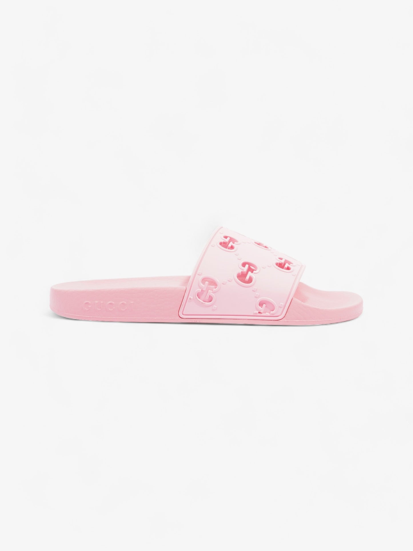 Gucci GG Slides Pink Rubber EU 38 UK 5
