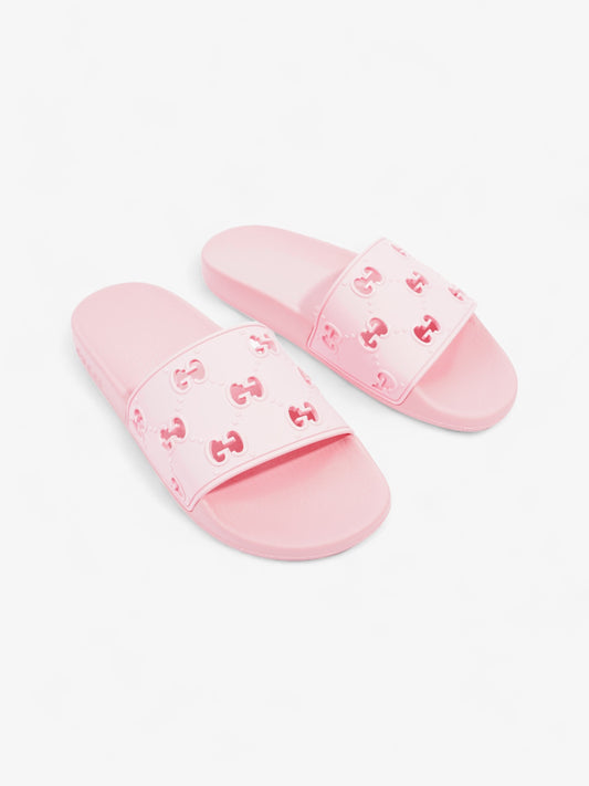 Gucci GG Slides Pink Rubber EU 38 UK 5