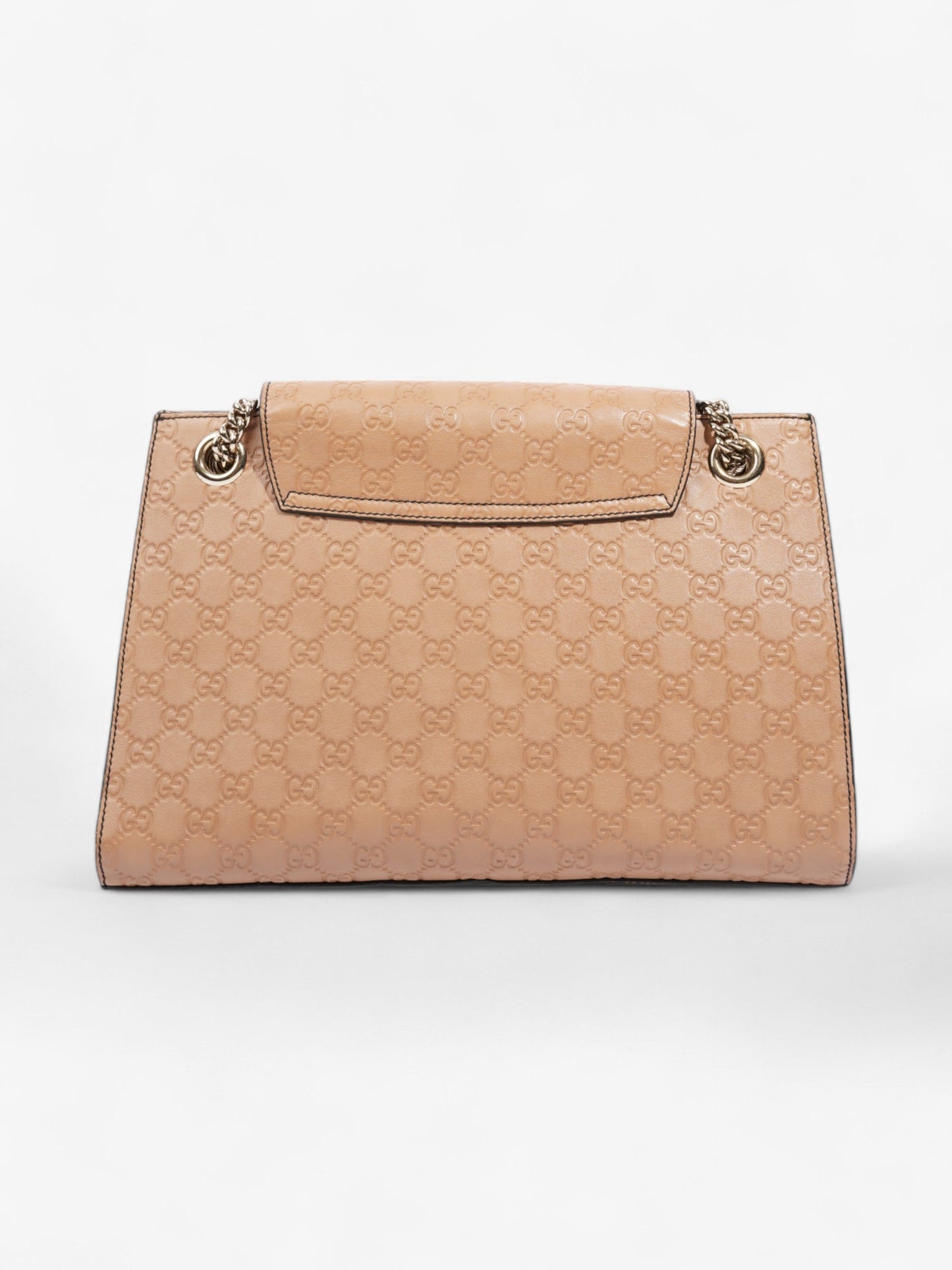 Gucci Emily Guccissima Chain Light Taupe / GG Supreme Canvas Large