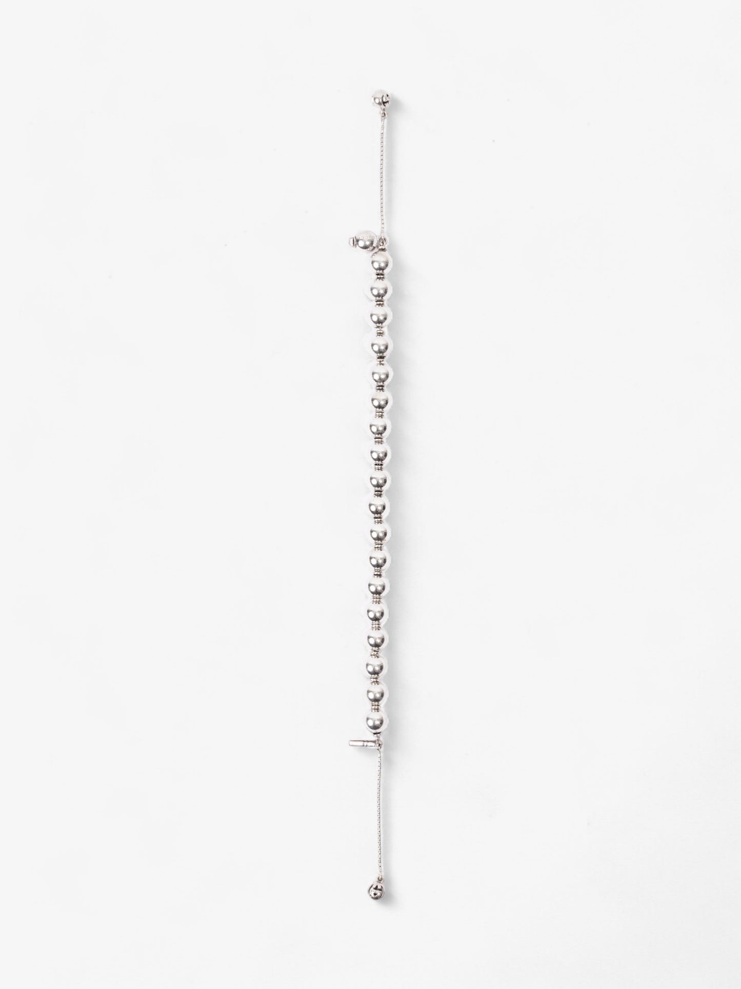 Gucci Beaded Bracelet Silver Silver Sterling 16